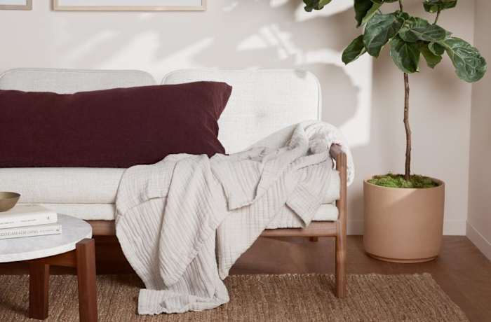 Cloud Linen Gauze Throw